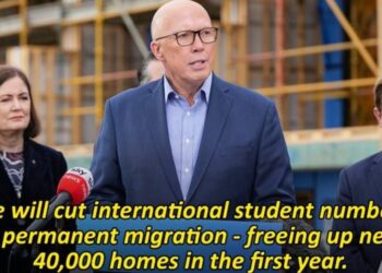 Dutton calls international students a ‘racket’ while announcing cuts to the sector