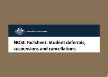 New fact sheet clarifies NOSC deferrals, suspensions and cancellations