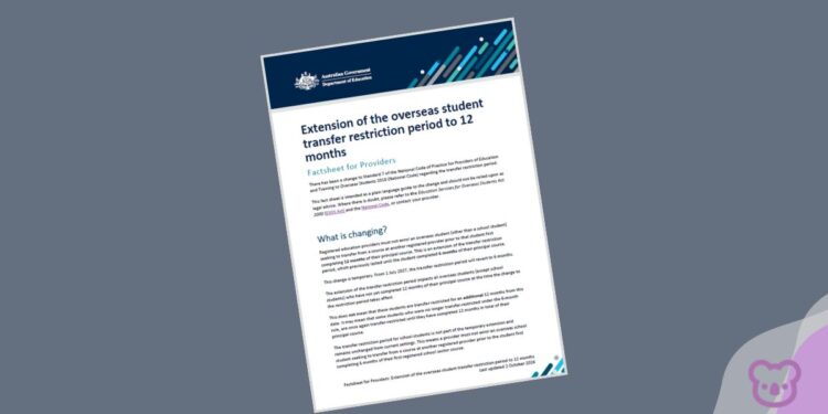 New fact sheets clarify 12-month student transfer restriction